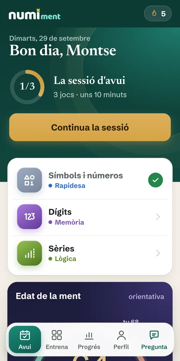 La sessió d'avui a Numi Ment