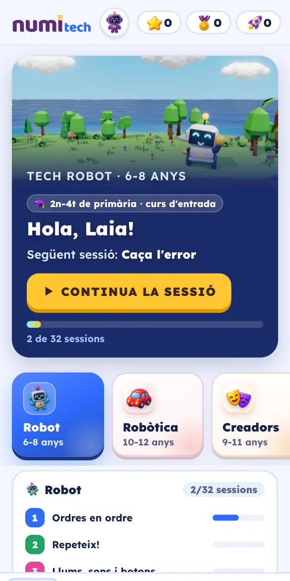 L'inici de Numi Tech amb la propera sessió i els cursos