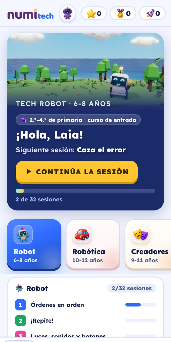 El inicio de Numi Tech con la próxima sesión y los cursos